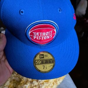 New Era Blue Detroit Pistons 59FIFTY Cap